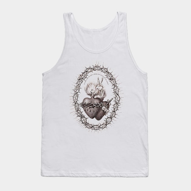 Sacred Hearts of Jesus and Mary Tank Top by big_owl